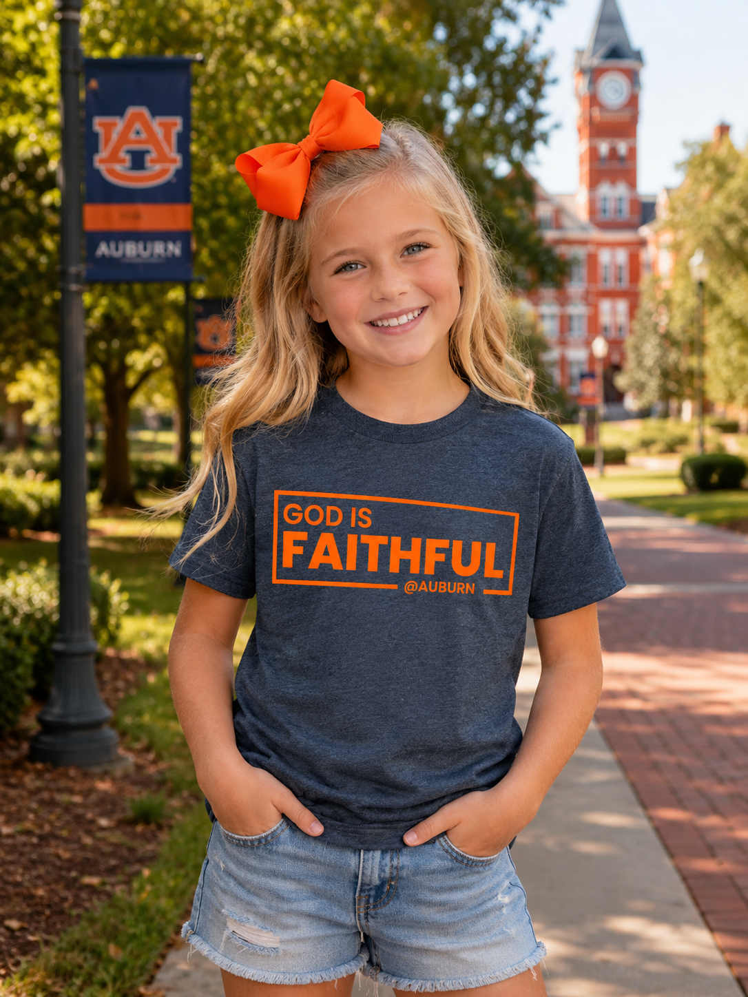GOD IS FAITHFUL IN AUBURN YOUTH TEE