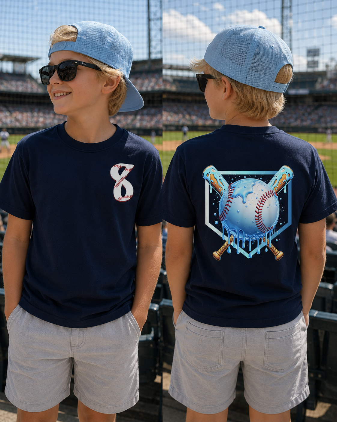 NUMBER DRIP YOUTH TEE