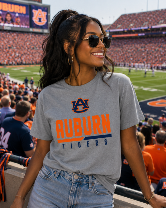 AUBURN SPLIT TEE