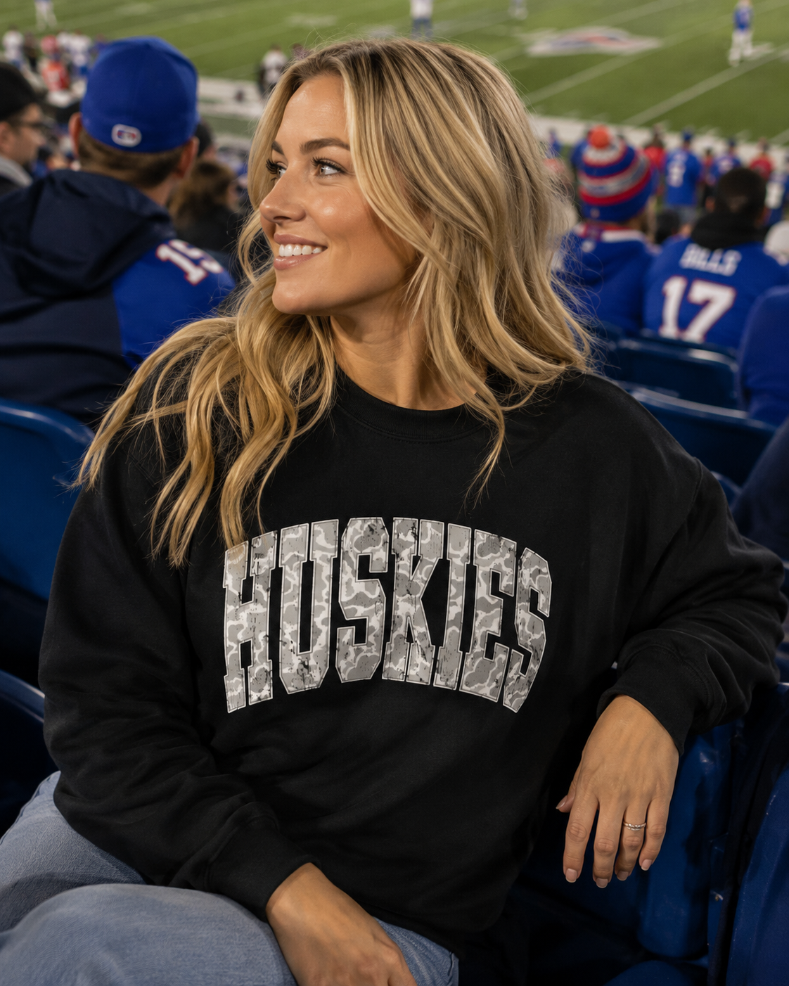 CAMO HUSKIES SWEATSHIRT
