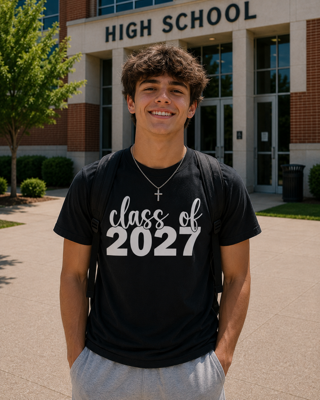 CLASS OF 2027 BLOCK TEE
