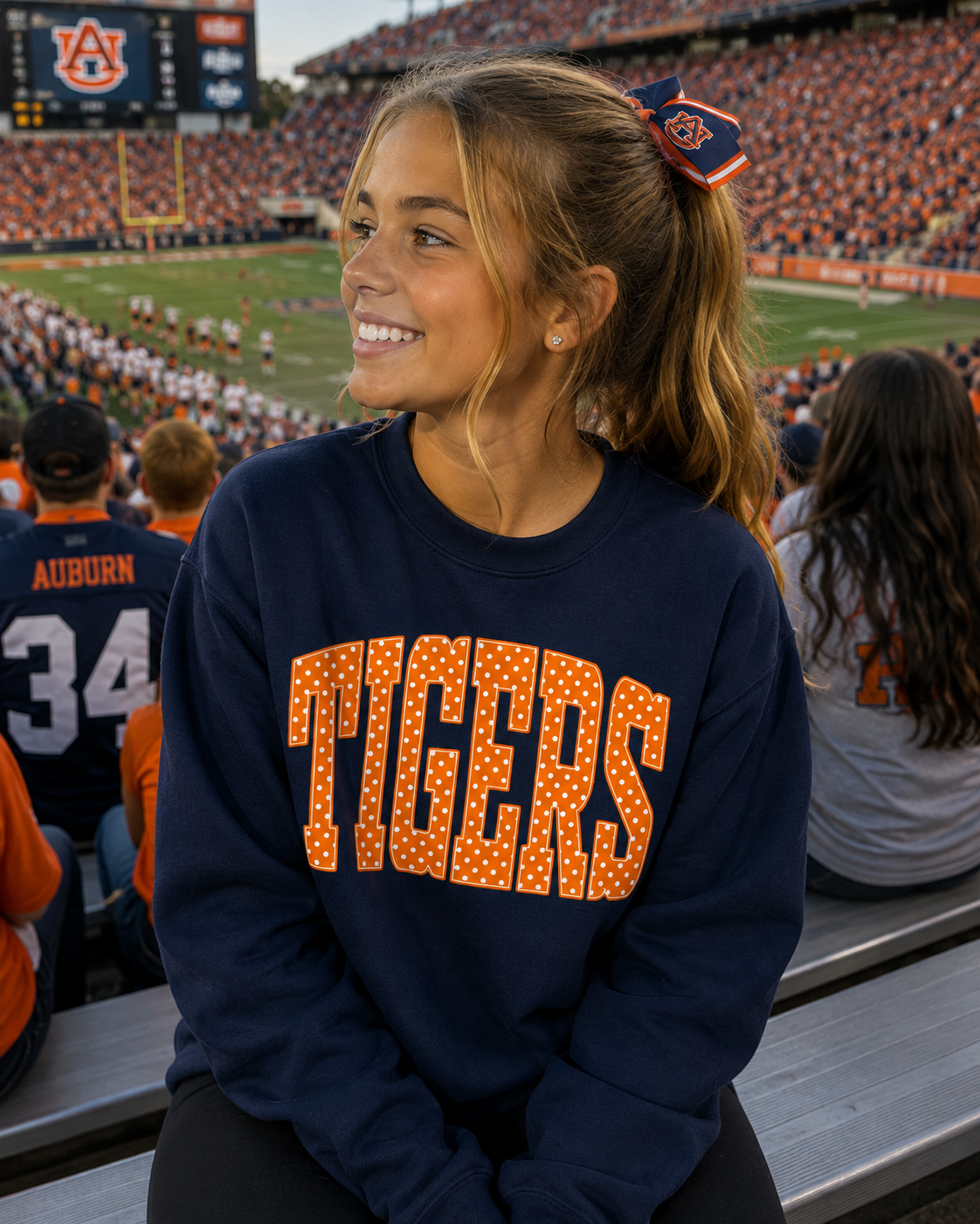 TIGERS POLKA DOT SWEATSHIRT