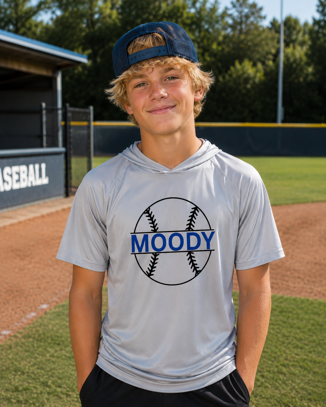 BASEBALL OUTLINE HOODED