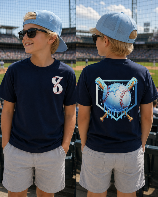 NUMBER DRIP YOUTH TEE
