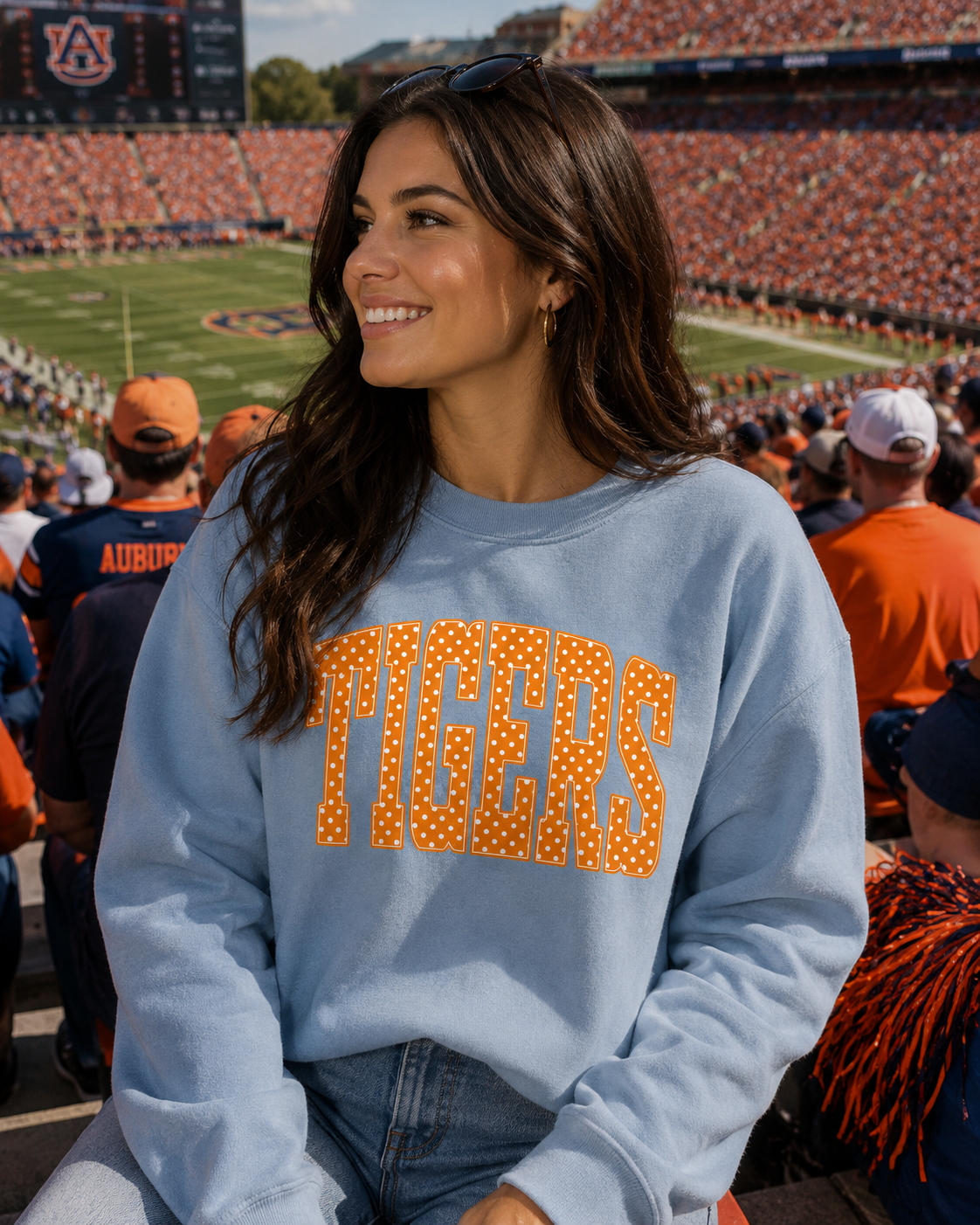TIGERS POLKA DOT SWEATSHIRT