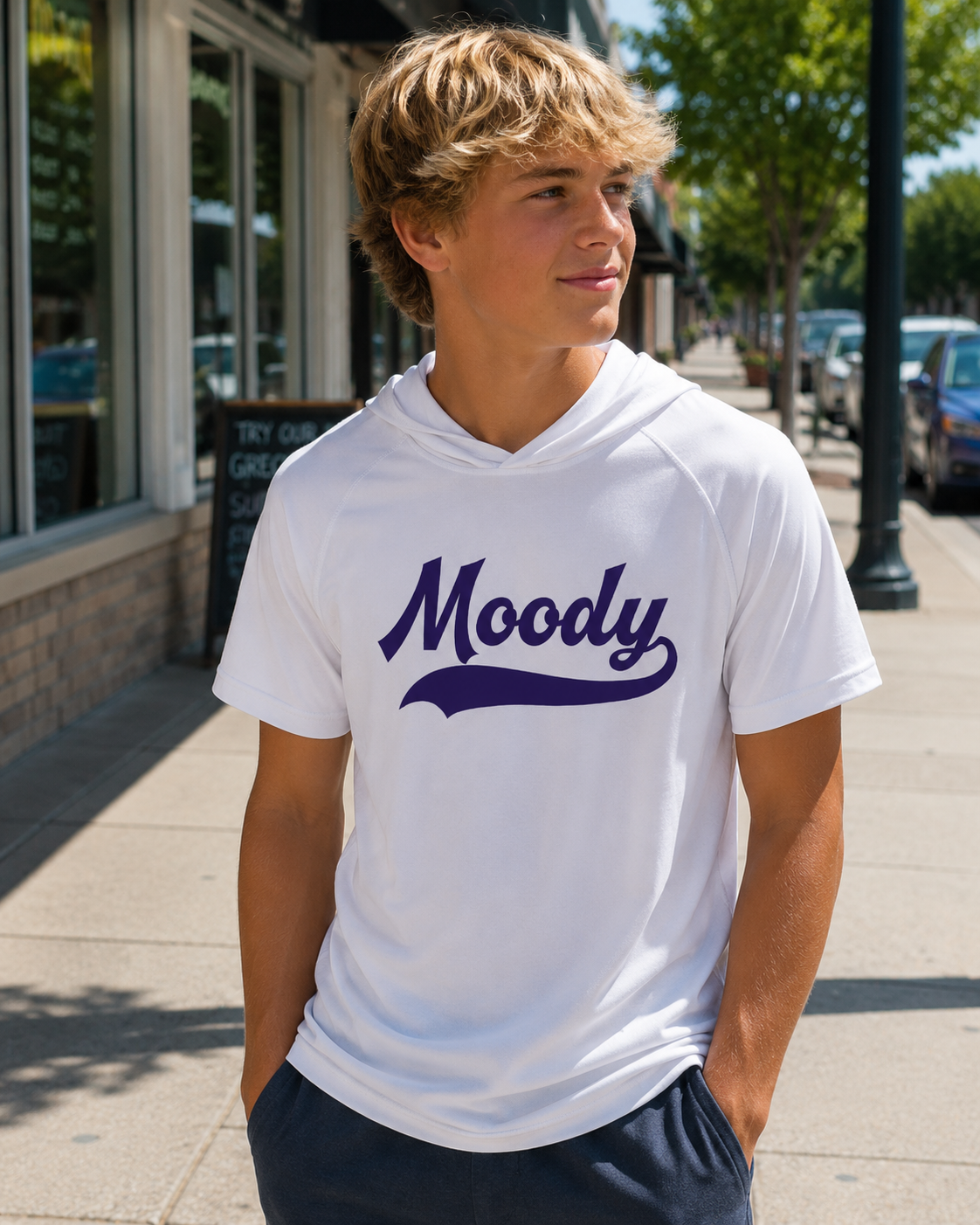 MOODY SWOOSH YOUTH HOODED
