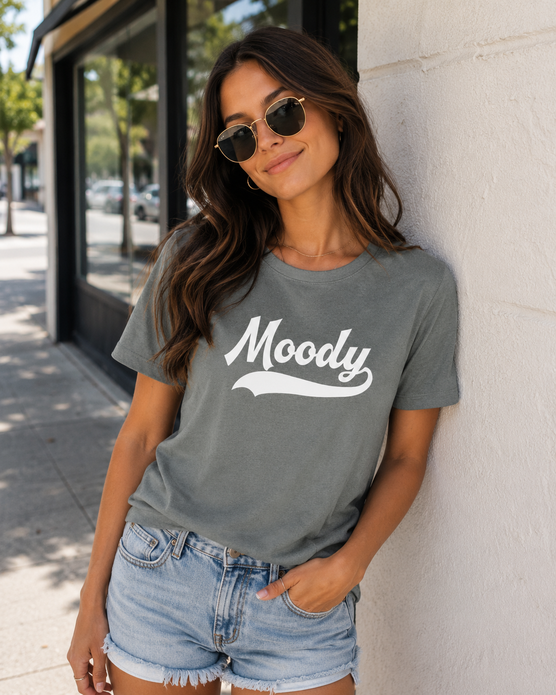 MOODY SWOOSH WOMENS TEE