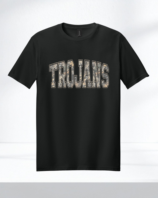 CAMO TROJANS TEE
